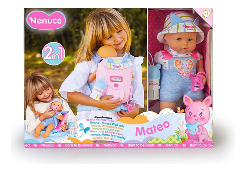 Muñeca Bebé Nenuco Paseo Con Mateo