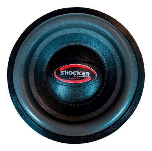 02 Falante Subwoofer Shocker 500w Rms 12pol 4+4 Bobina Dupla Cor Preto