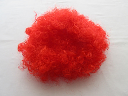 Peluca Con Rulos Color Rojo Para Disfraz!, Una Sola Postura! (Usado)