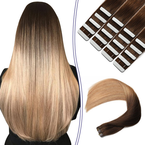 Sindra Extensiones De Cabello Humano Con Cinta Adhesiva, Col