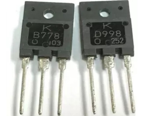 Par Transistores 10a 120v 2sb778 + 2sd998 Original Kec