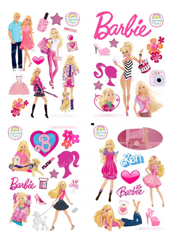 Stickers De Papel Barbie