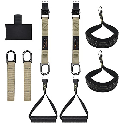 Suspension Trainer, Bodyweight Training Straps For Full...