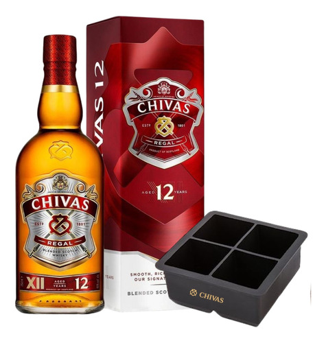 Whisky Chivas Regal 12 Años 1 Litro + Cubetera
