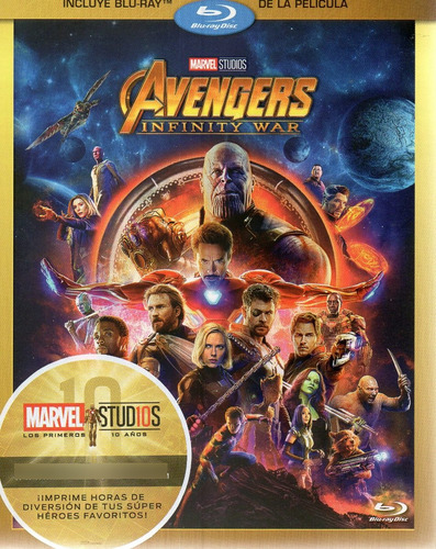 Avengers Infinity War Marvel Pelicula Blu-ray