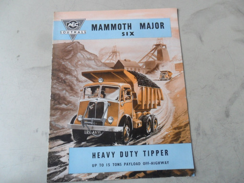 Folleto Camion Aec Mammoth Antiguo Aclo Ingles No Manual 55