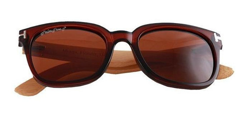 Gafas Novedosas De Madera, Mxmpz-002, Brown, Polarizado+uv4 Lente Marrón
