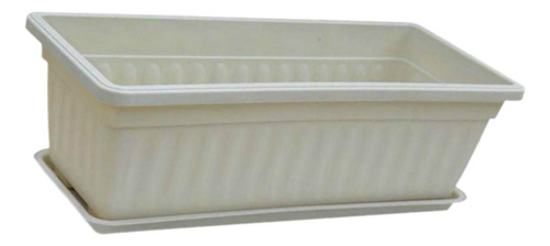 Maceta Con Ventana Para Flores, Macetero Para Verduras Beige
