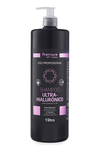 Shampoo Ultra Ácido Hialurônico E Pantenol 1 Litro Premisse