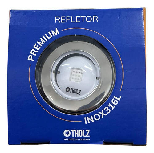 Kit 7 Led Rgb 10w Inox Refletor Iluminação Piscina 12v