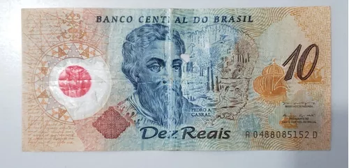 Nota de 10 Reais de Plástico Comemoração Dos 500 Anos do Descobrimento do  Brasil para Colecionadores, Produto Vintage e Retro Usado 79989490