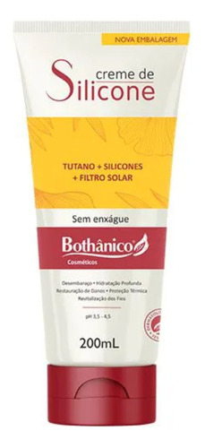Creme De Silicone 200ml Tutano E Filtro Solar Bothânico Hair