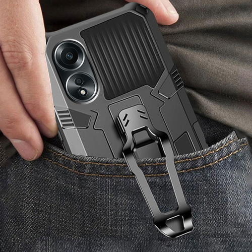 -funda Rígida A Prueba De Golpes Para Oppo A58 4g Con Clip Para Cinturón.