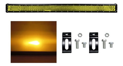 Barra Led 504w Luz Amarilla 94cm 168 Led 12/24v Auto Camión