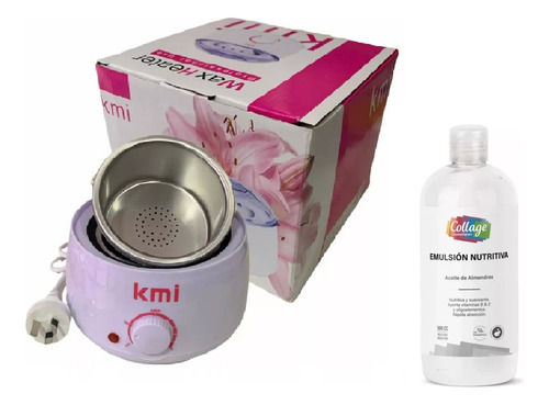 Fundidor Depilatoria Olla De Cera + Emulsion Corporal X 500m