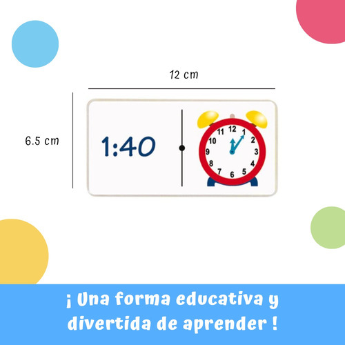 Dominó Para Niños Jumbo Reloj Juego Infantil 24 Piezas
