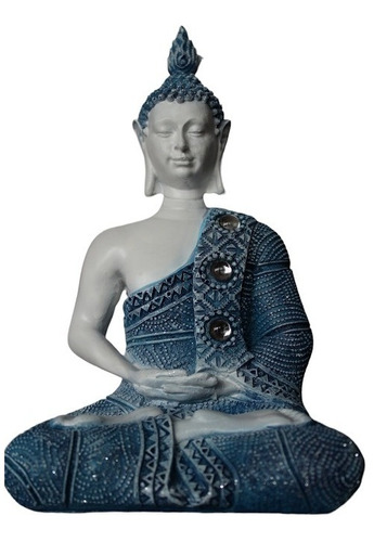 Figura Pequeña De Budha Light Blue