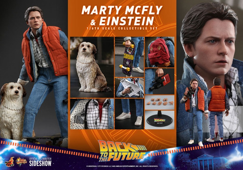 Hot Toys Back To The Future Marty Mcfly And Einstein