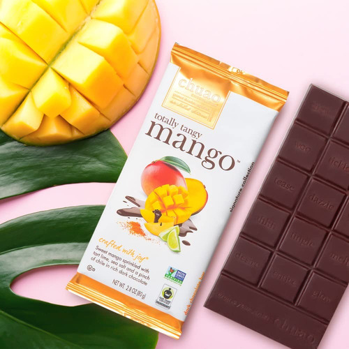 Barras De Chocolate Negro Mango Y Chile Sin Conservantes