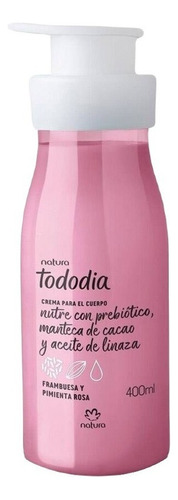 Crema Hidratante Corporal Frambuesa Y Pimienta Rosa Natura Tipo De Envase Frasco Fragancia Frambuesa Y Pimienta Rosa