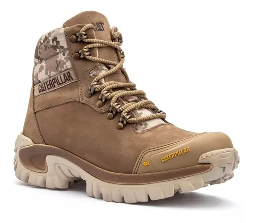 Bota Coturno Botina Masculina Caterpillar Bico pvc Palmilha em Gel  Impermeável