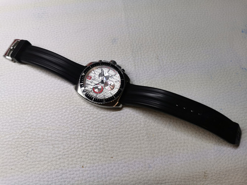 Reloj Zodiac Speed Dragon Alarma Y Cronómetro Negro Negro Plateado