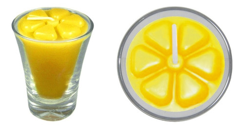 Imagem 2 de 5 de 6 Velas Citronela Amarela Copinho Mosquito Aroma Natural