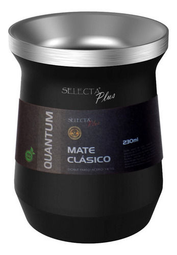 Aço inoxidável fosco 230 ml Selecta Smooth Black