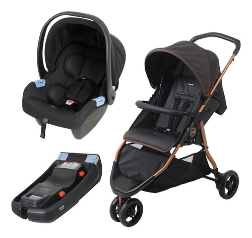 Carrinho Cr3 Trio Burigotto C/ Bebe Conforto Materna E Base