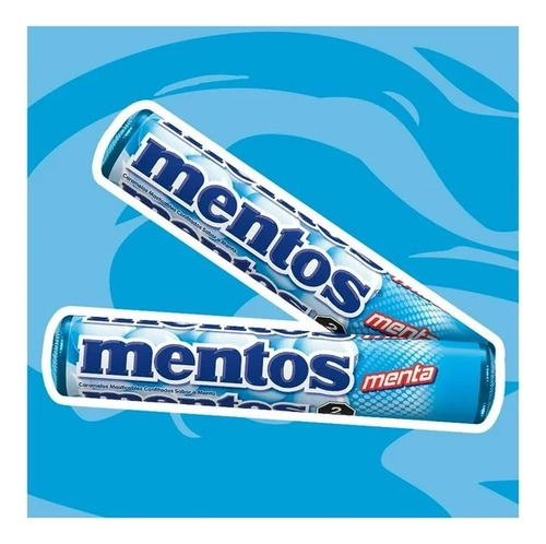 Mentos Sabor Menta 12 Rollos De 29.04g Caramelos Masticables