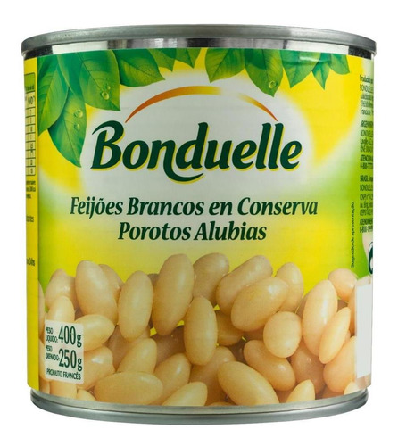 Feijão Branco Bonduelle Lata 250g