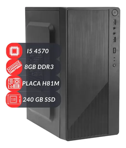 Pc Computador Intel I5 4570 + H81 + Ssd 240 + Ram 8gb 1600 8 Gb