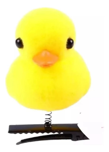 Hebilla Patito Pollito Conejito Kawaii Con Aplique Cuak Color Amarillo