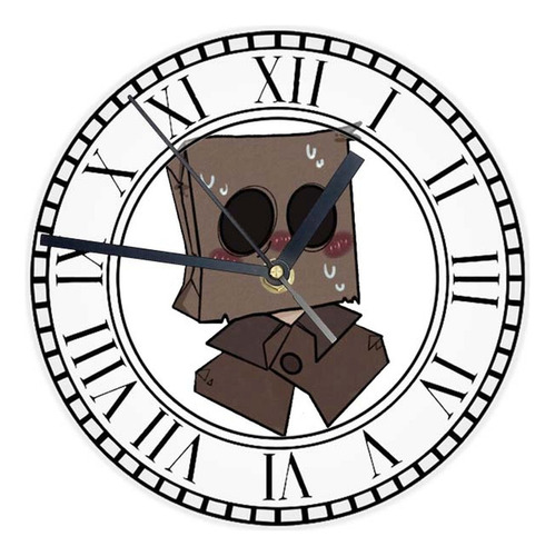 Reloj Redondo Madera Brillante Little Nightmares Mod 13