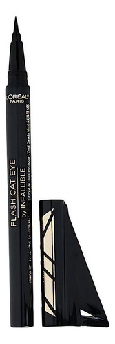 Delineador Líquido L'oréal Superliner Flash Cat Eyeliner Ub Color Negro