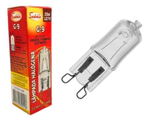 Lampada Halogena Para Forno Fogão G9 25w 127v 110v