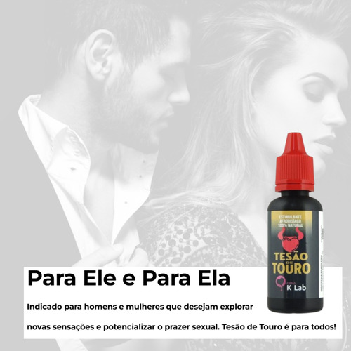 Estimulante Energético Afrodisíaco Sexual Homem Mulher Tesão De Touro 20ml K-lab