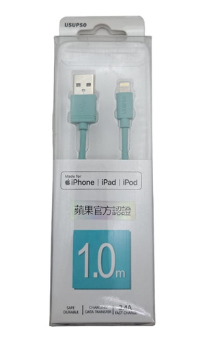 Cable Cargador Usb- A A Lightning Compatible Con iPhone