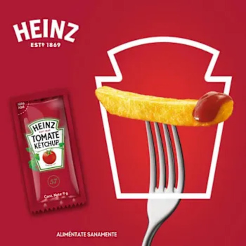 Heinz Salsa Catsup En Sobres 220 Piezas De 9g C/u