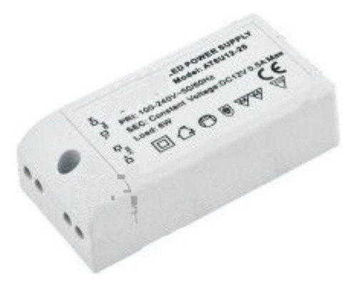 Transformador 12v, 0,5a 6w, 100-240vac