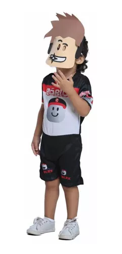 Fantasia Infantil Roblox Menino Masculina com Máscara Kids