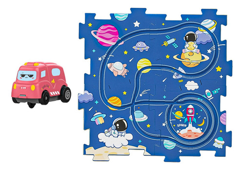 Pista De Rompecabezas Espacio De Rompecabezas De 4 Piezas