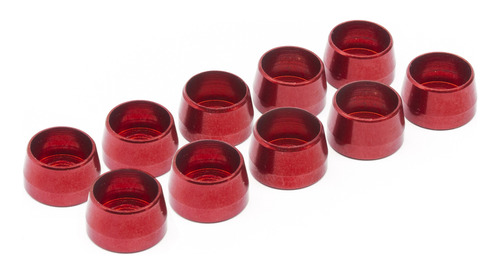 Arandelas Anodizadas Tipo Copa 6mm X 10 Unidades Rojo Rb