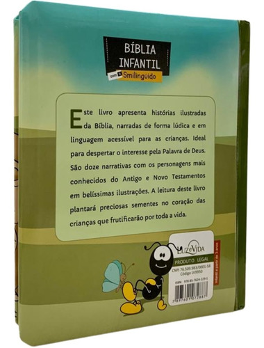 Bíblia Infantil Com O Smilingüido Ilustrada Capa Dura Almobíblia Infantil Com O Smilingüido Ilustrada Capa Dura Almofadada