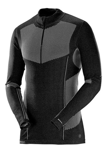 Camiseta Hombre Esquí Alpino Primo Warm Ls Hz Negro Salomon
