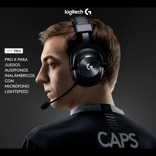 Imagen 2 de 10 de Diadema Gamer Profesional Logitech G Pro X Wireless 7.1 Dts