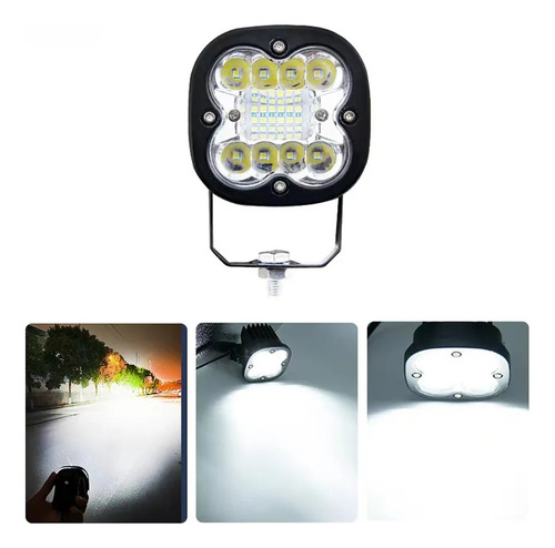 Neblinero Led Destellante 12v-24v Foco Auxiliar Estrobo /ryc