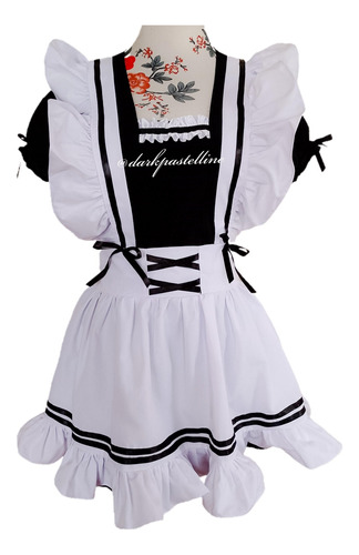 Traje Anime Cosplay Maid Mucama Victoriano Vestido 