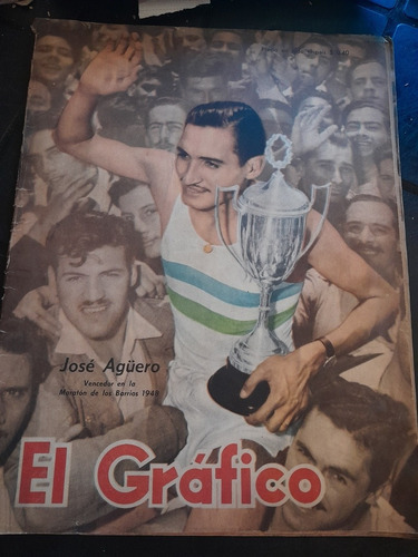 Revista El Gráfico Jose Agüero River Boca 17 02 1948 N1536 (Usado)