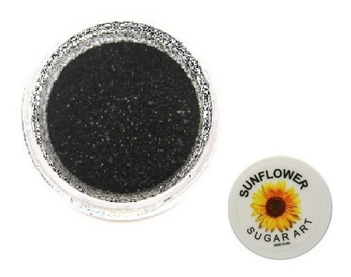 Sunflower Brillantina Decoración Verdadero Negro D-027